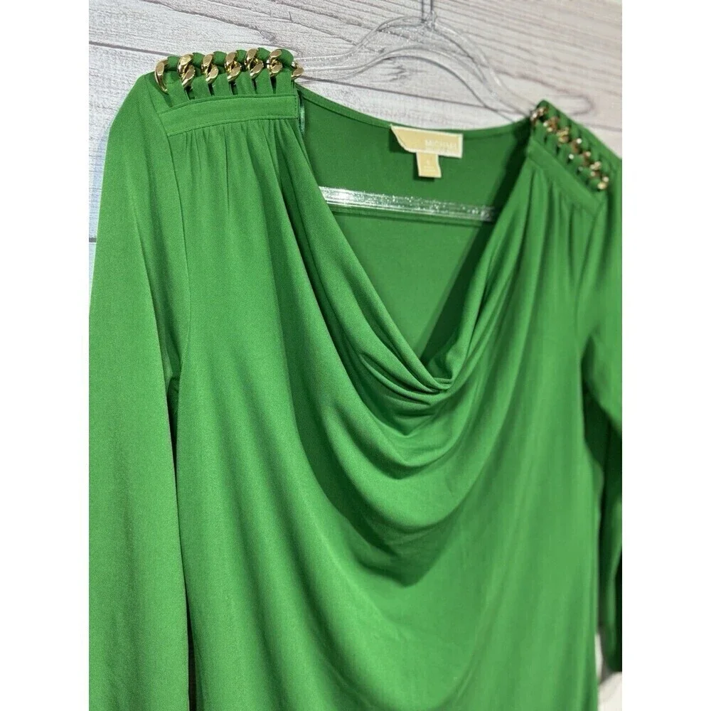 Michael Kors Kelly Green Midi Dress SIZE SMALL